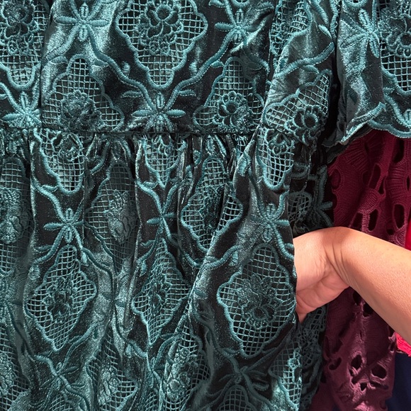 Elegant Green Lace Dress - Picture 7 of 7